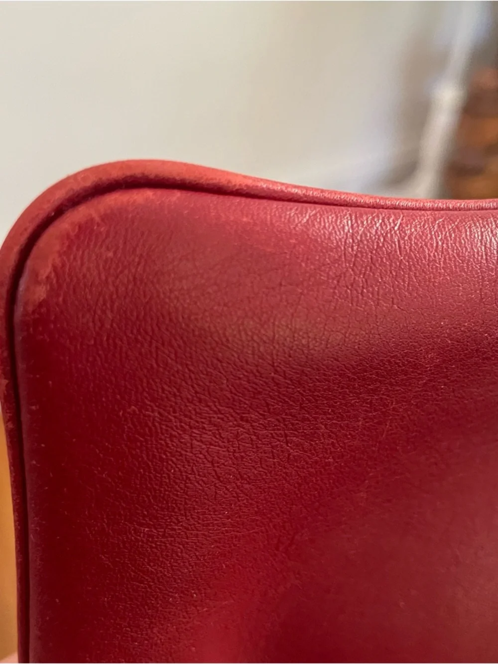 Vintage Y2K Coach Red Leather Crossbody with Eyelet Trim - Picture 8 of 8